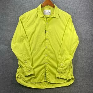 Robert Graham Jeans Button Up Shirt Men's XL Lime Green Cotton Casual